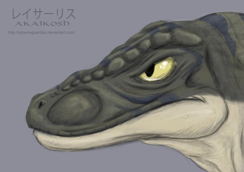 Raptor Head Painting by SylxeriaGuardian on DeviantArt
