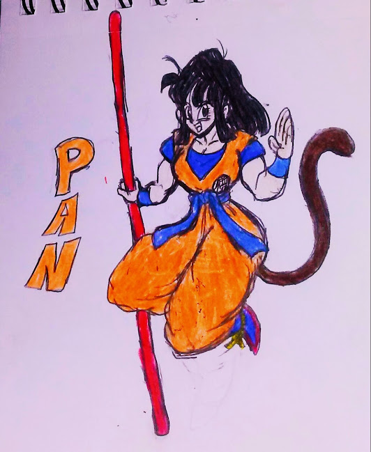 Pan goes super saiyan by pedroillustrations on DeviantArt