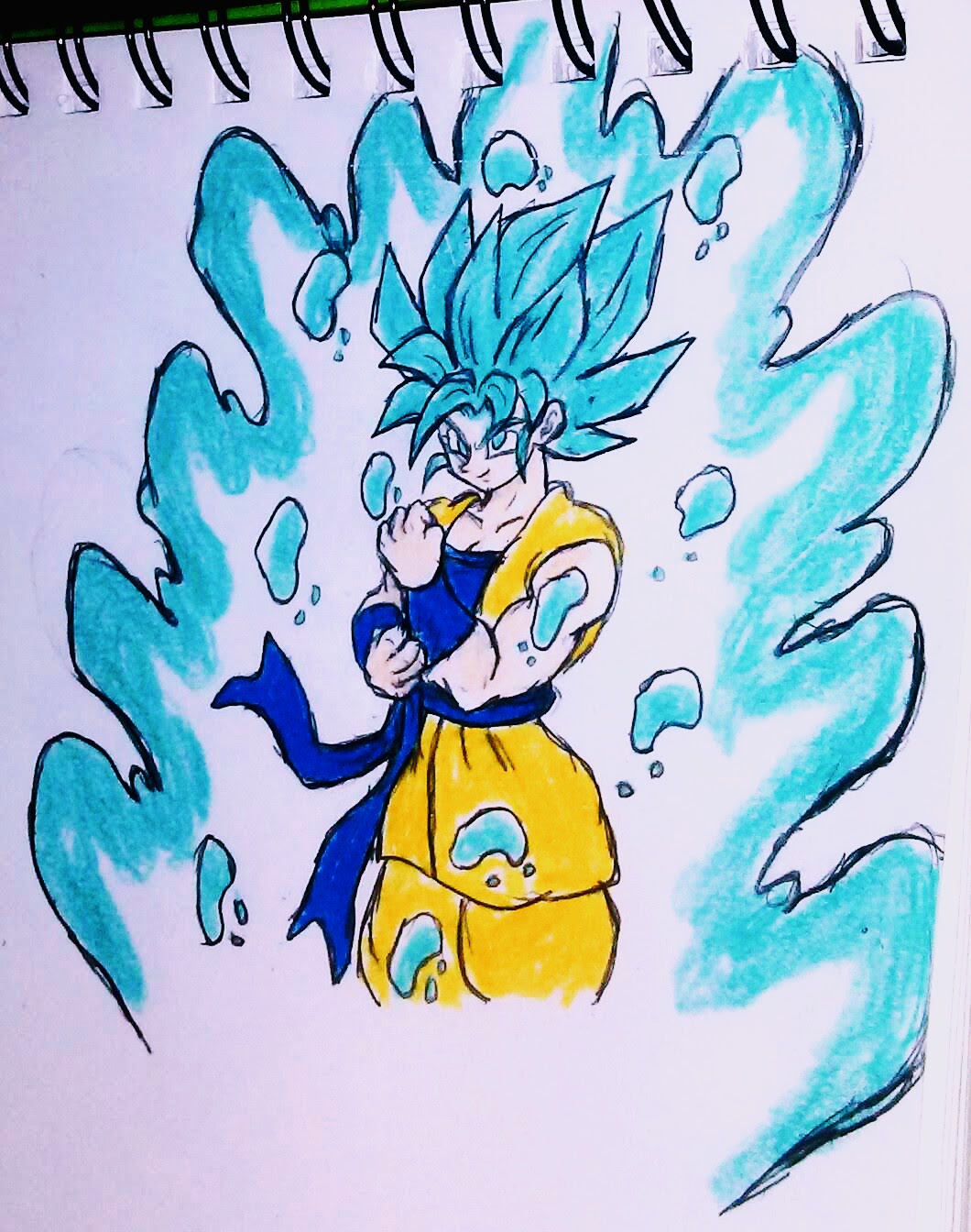 Dragon Ball Z Super Saiyan blue Goku drawing, in Pan India