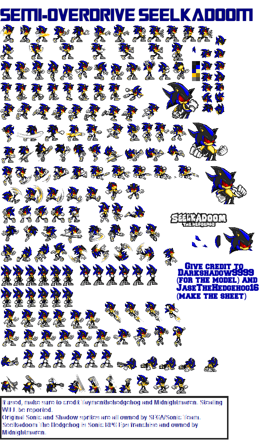 Semi Darkspine Sonic 9 sprites by Phantom644 on DeviantArt