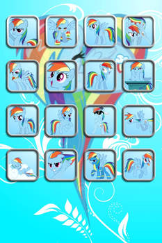 Rainbow Dash iPhone/iPod Touch Wallpaper