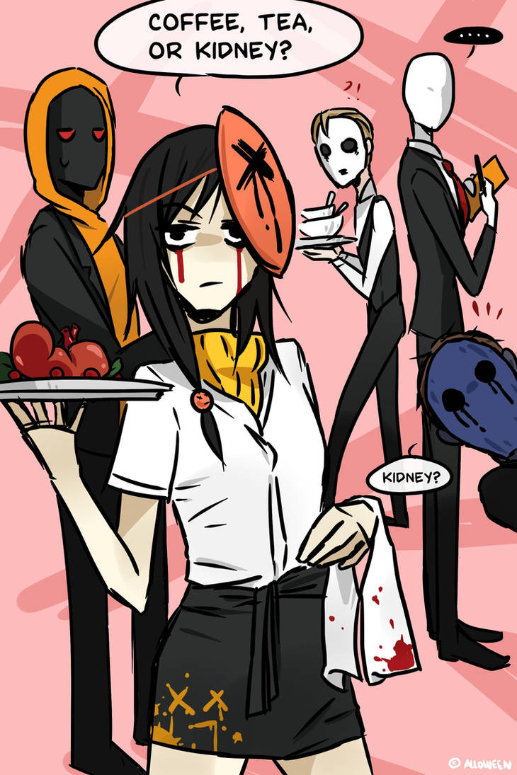 Alloween Deviantart FIRST WAITRESS : Crossy Marnets in Cafe by Alloween on DeviantArt
