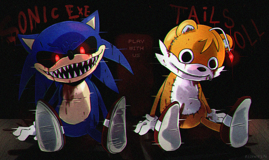 Sonic.exe and tails doll  Tails doll, Sonic, Creepy art