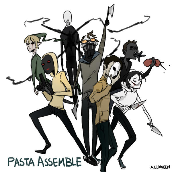 Alloween Deviantart Pasta Assemble by Alloween on DeviantArt