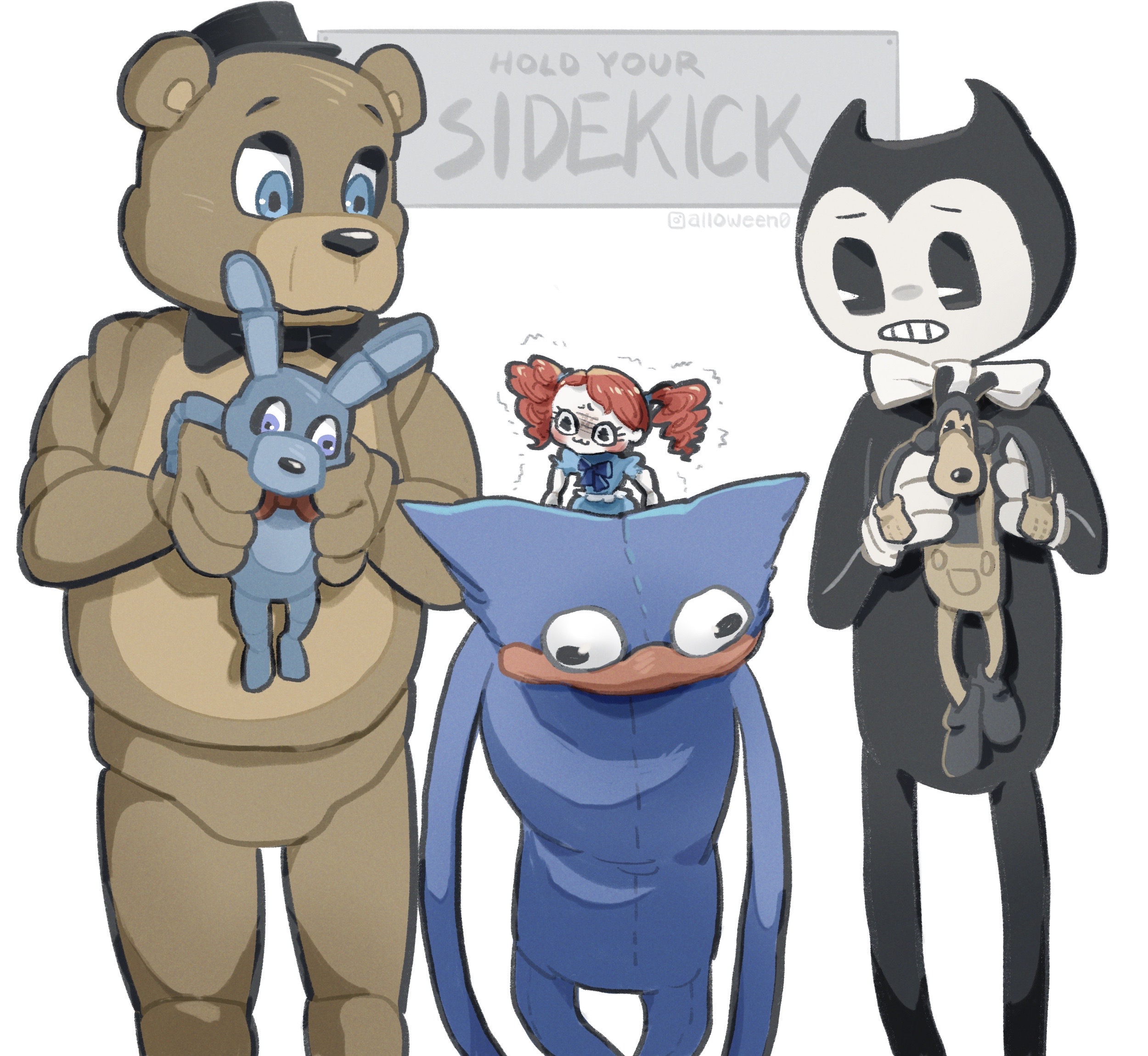 Hold Your Sidekick  POPPY PLAYTIME FANART by Alloween on DeviantArt