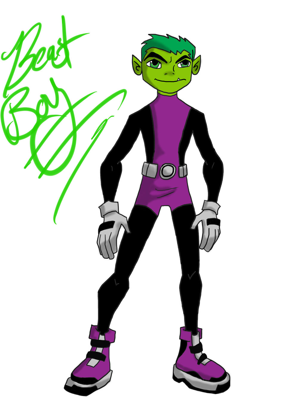 Beast Boy Digital Colored by ThatTMNTchick on DeviantArt