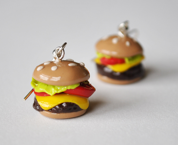 Cheeseburger Earrings