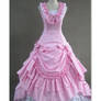 pink lolita lace victorian dress