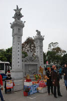 Gray stone entrance