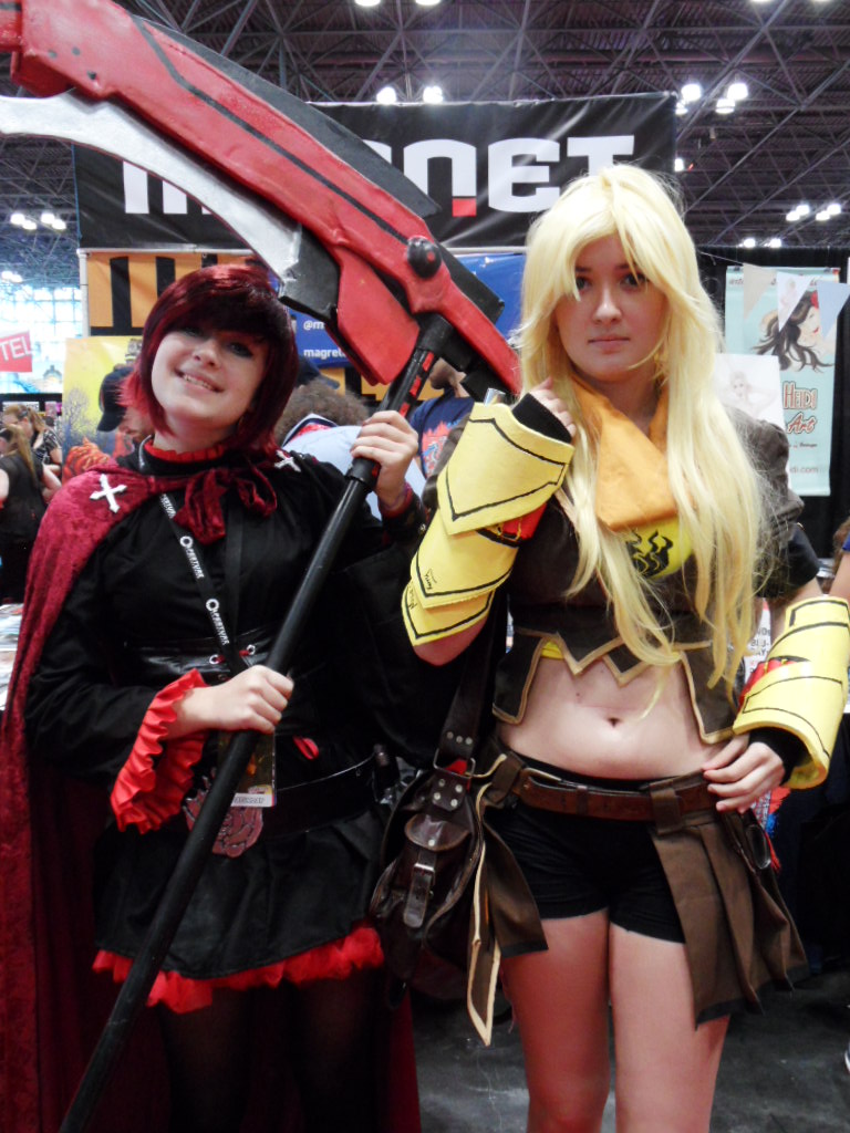 Ruby and her sister Yuan at NYC Comic Con 2013