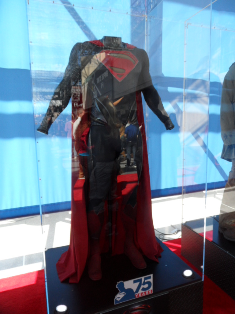 Man of Steel costume on display at NYC Comic Con