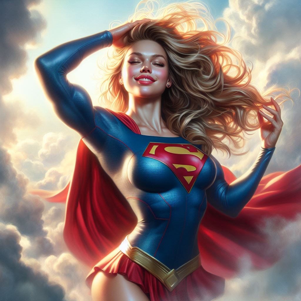 Supergirl Flying by HeadlessApe on DeviantArt