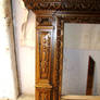 carved oak fireplace