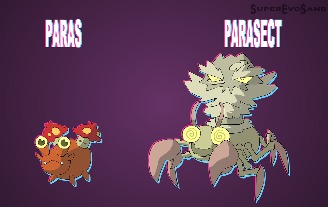 Parasect Rave GEN VI: Paras, Parasect by SuperEvoSand on DeviantArt