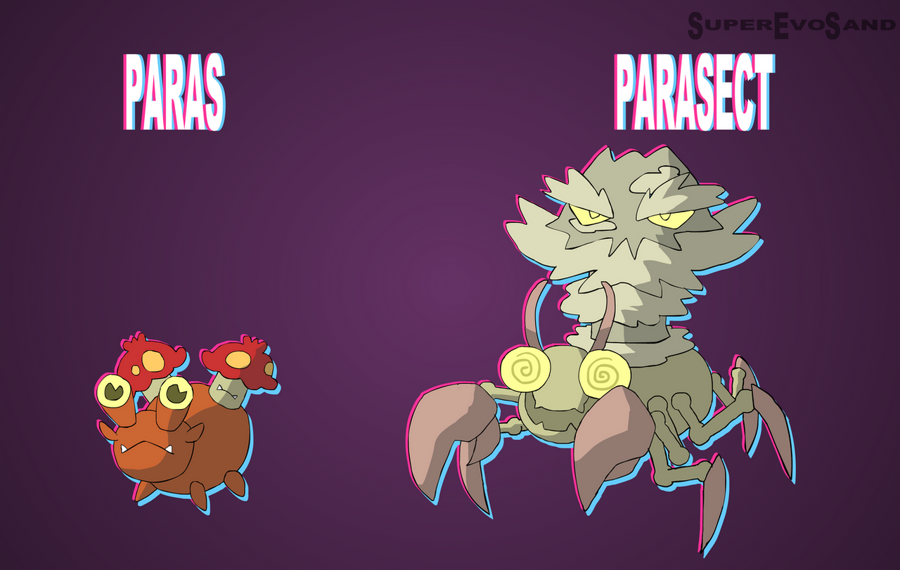 GEN VI: Paras, Parasect by SuperEvoSand on DeviantArt