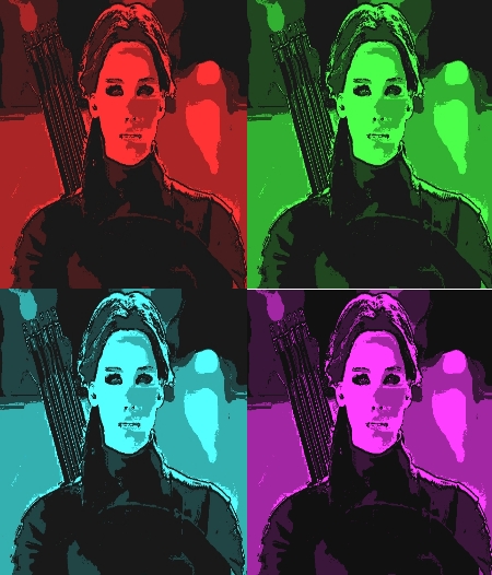 Katniss Everdeen In Pop Art