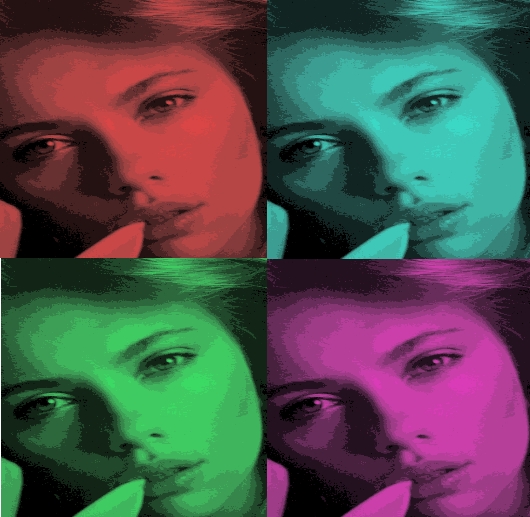 Scarlett Johansson In Pop Art