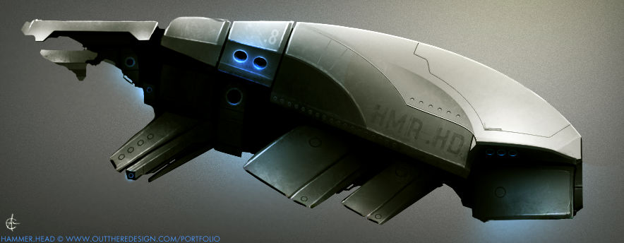Concept Ship - Hammer Head by outtheredesign on DeviantArt