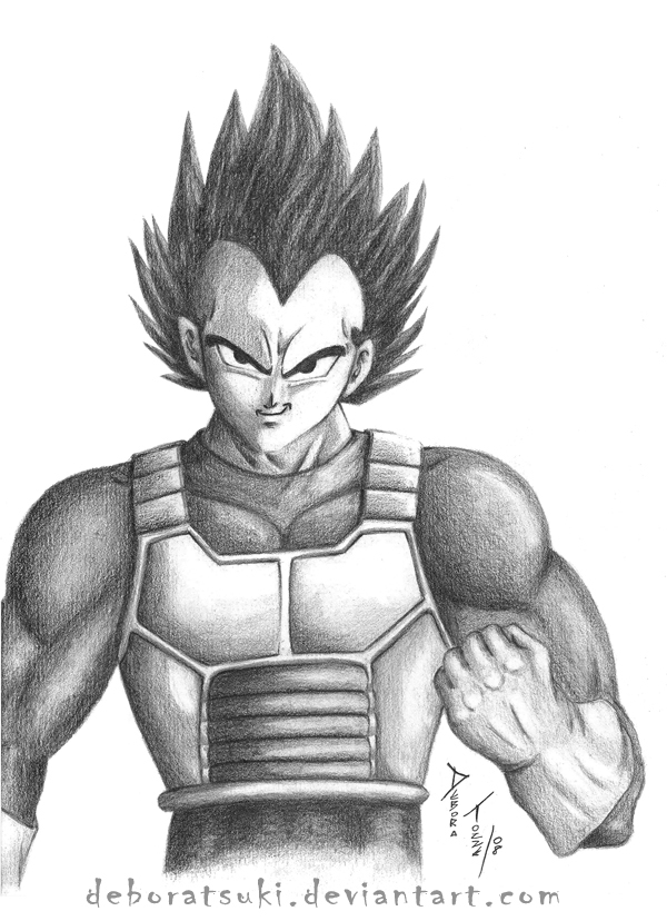 COMO DESENHAR O VEGETA DE DRAGON BALL Z