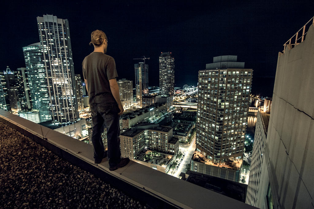 Ledge Rooftop View Rooftop Ledge by 5isalive on DeviantArt