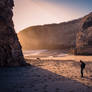 Last light at the beach