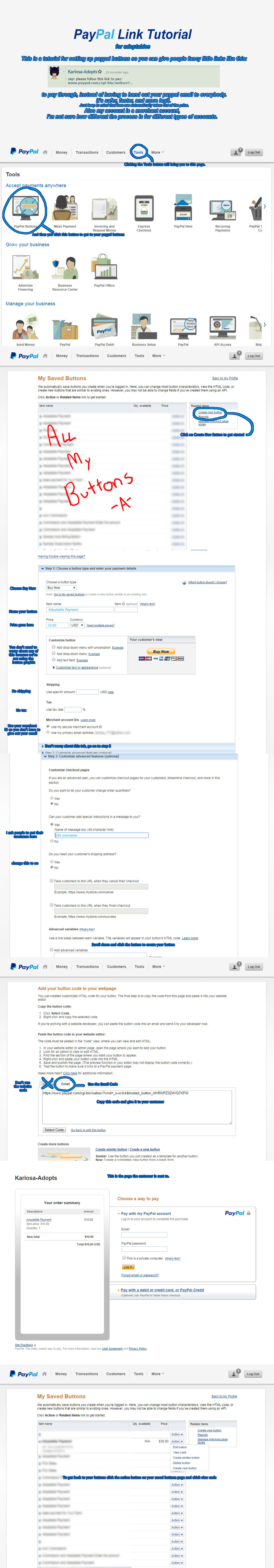Paypal Link Tutorial by Kariosa-Adopts on DeviantArt