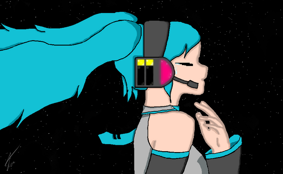 Hatsune Miku In The Stars