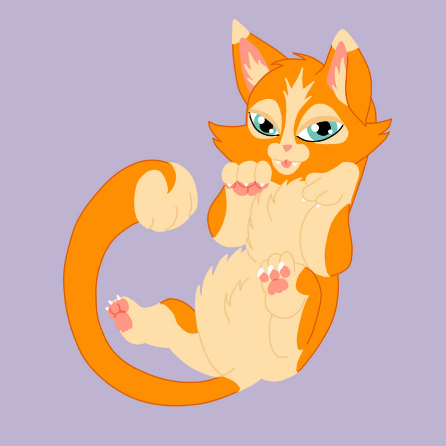 Orange Chibi Cat Commission