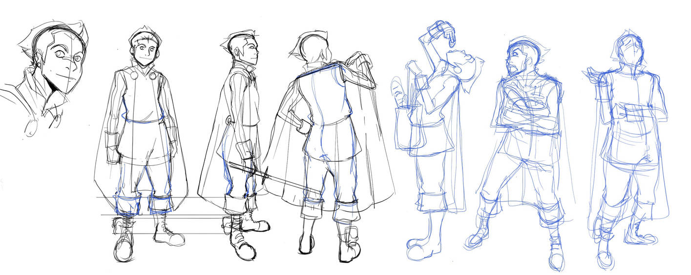 Character design sample 4 roughs by artofjasonbermudez on DeviantArt