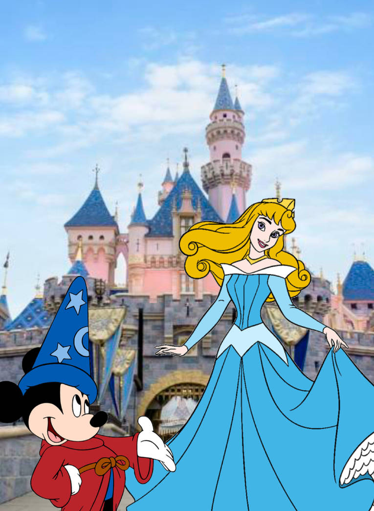 Sorcerer Mickey Mouse And Princess Aurora by mattdisnmagical on DeviantArt