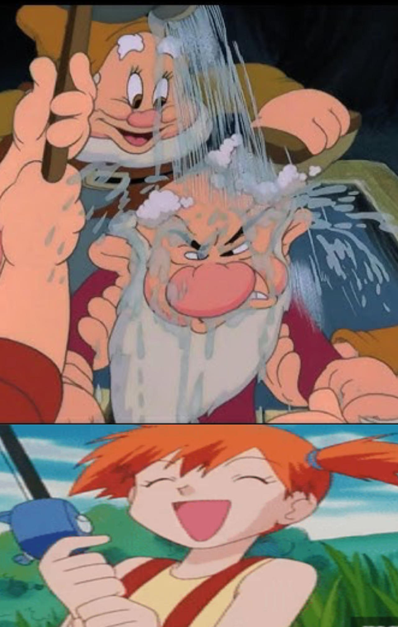 Grumpy Getting Washed Misty laughed to Grumpy get wash by mattdisnmagical on DeviantArt