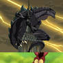 Timon and Pumbaa Fear of see Godzilla tv series