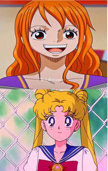 Nami Meet and happy with Usagi