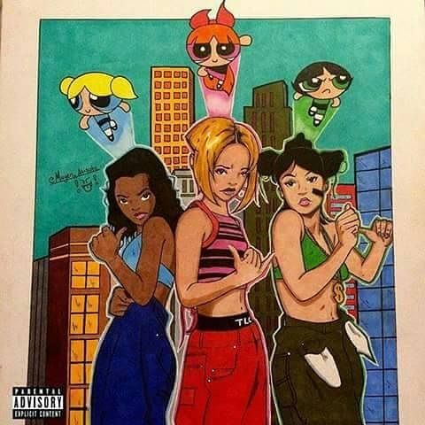 TLC as the PowerPuff Girls