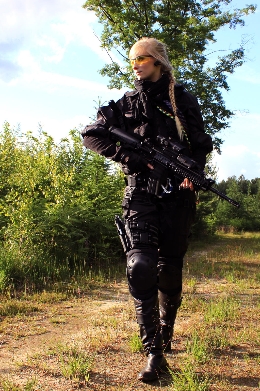 Female Riot Airsoft Airsoft Girl in a Match by PhelanDavion on DeviantArt