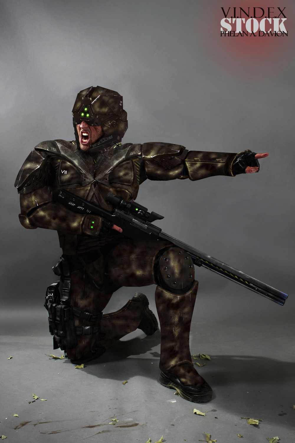 SCI FI Soldier STOCK I - Green Version by PhelanDavion