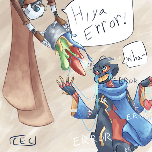 Ink and Error painting by CosmaticMango on DeviantArt