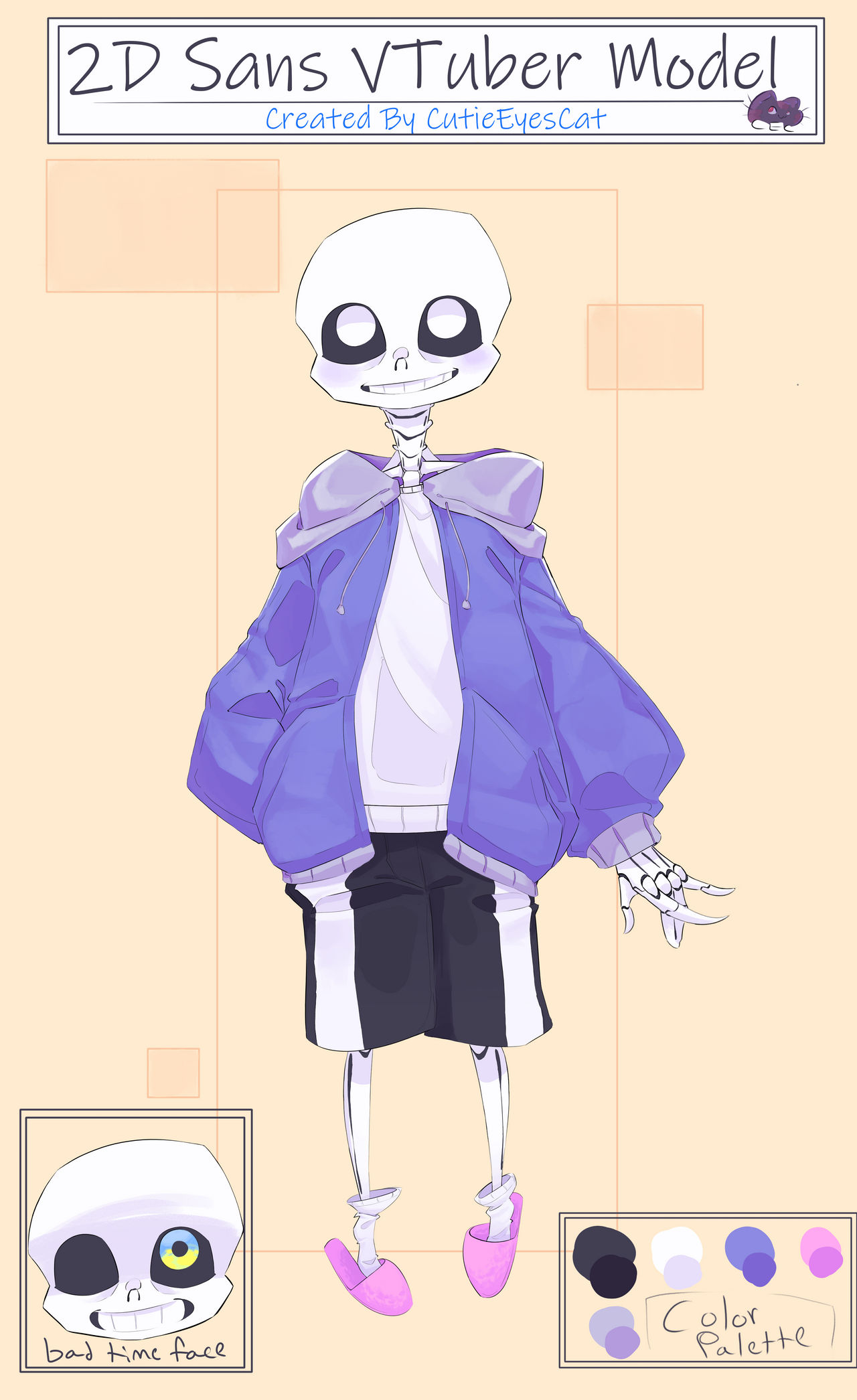 Sans 2d Vtuber Model by CosmaticMango on DeviantArt