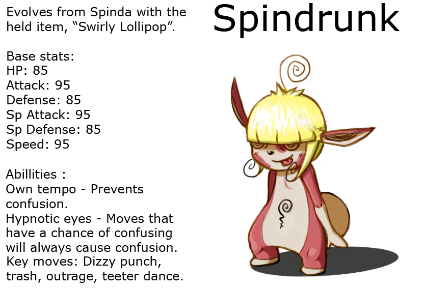 Fakemon : Spindrunk