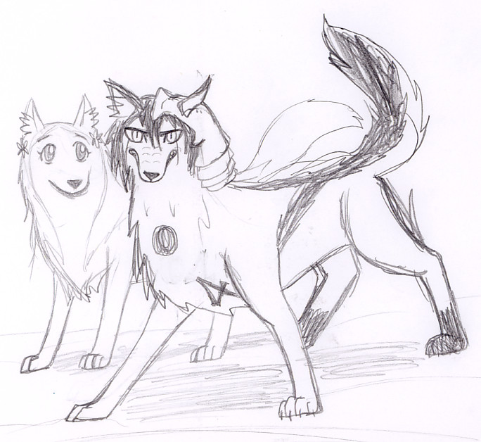 Ulquiorra and Orihime Wolves