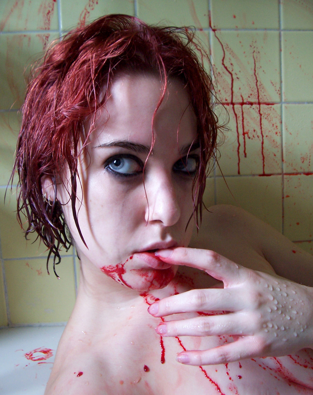 Blood Shower VIII by fetishfaerie-stock