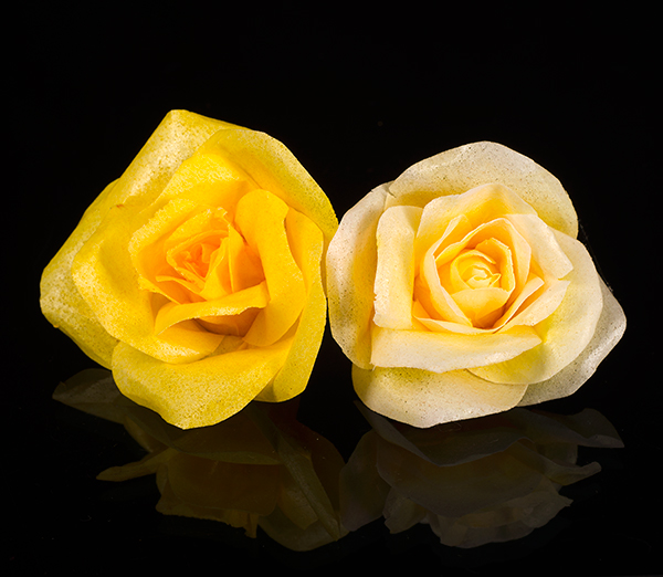 Wafer Paper Rose - Yellow by Battledress