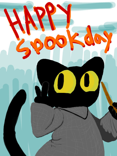 Ajude o gatinho mágico neste doodle de Halloween do Google