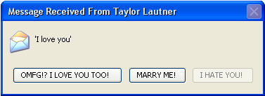 taylor lautner loves you