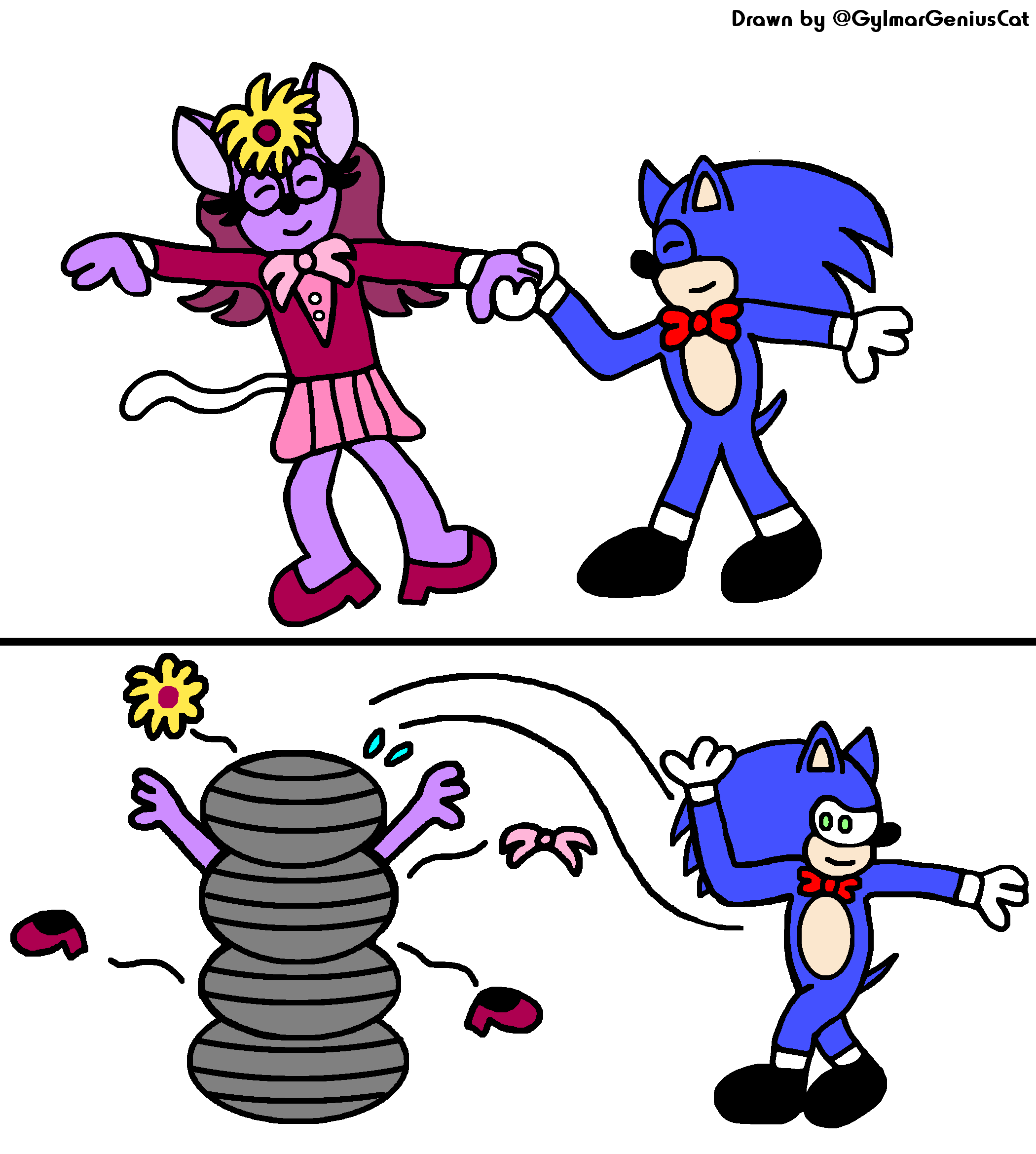 Sonic correndo na esteira by NatyRumin on DeviantArt