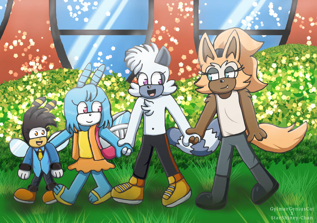 Collab: Tangle x Whisper, Jewel and Charmy by GylmarGeniusCat on DeviantArt