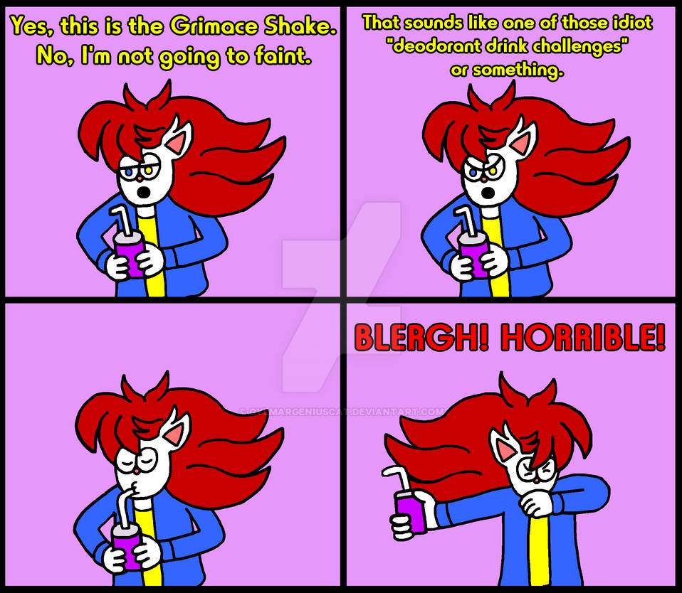 Gylmar Says #14 - Grimace Shake Meme by GylmarGeniusCat on DeviantArt