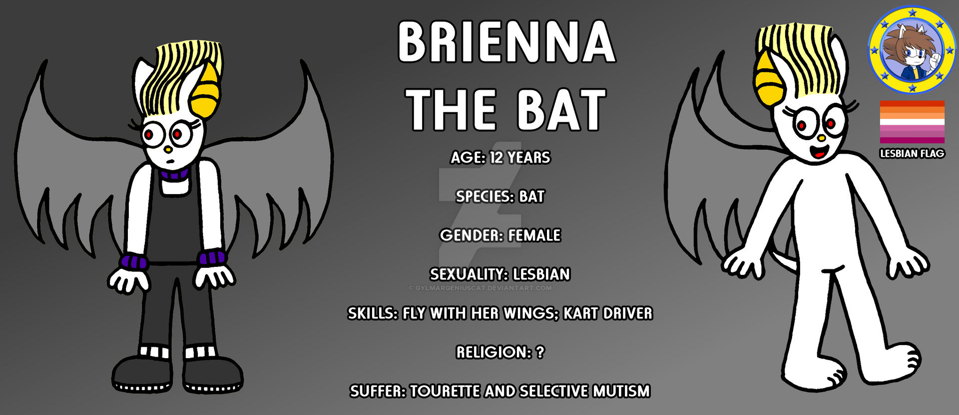 Brienna The Bat (Reference) by GylmarGeniusCat on DeviantArt