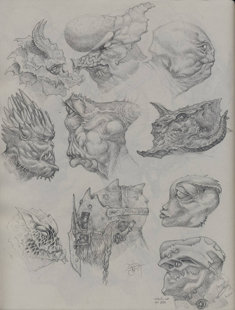 Pencil Creatures 2 by anthrophobe on DeviantArt