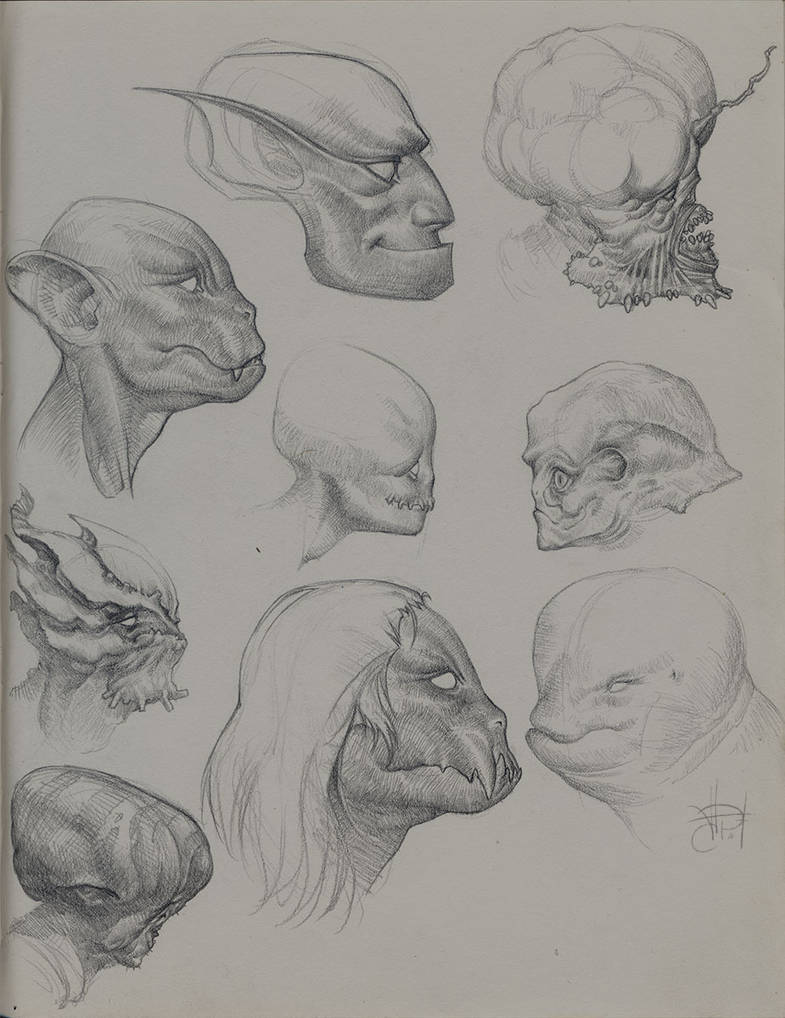 Pencil Creatures 3 by anthrophobe on DeviantArt